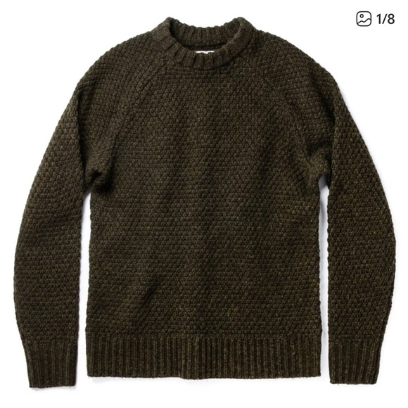 Taylor Stitch Men’s The Fisherman’s Sweater Loden Green Size 40 Medium - Picture 1 of 4